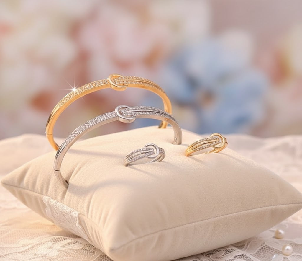 B# Circle Classic Bangle & Ring Set