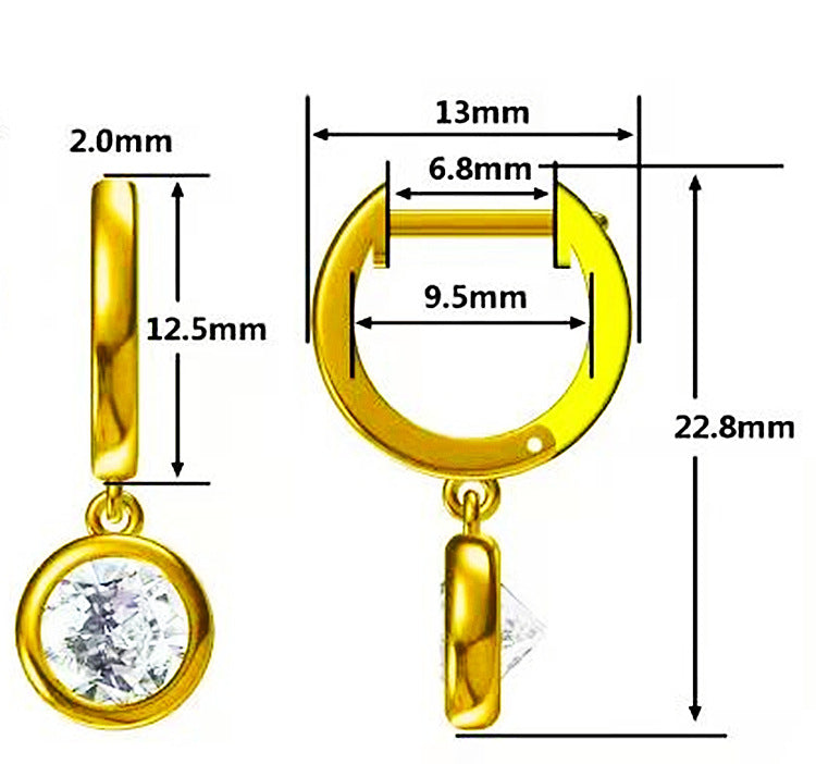 Women's Earrings Temperamental Minority High-grade Ear Hook Eardrops