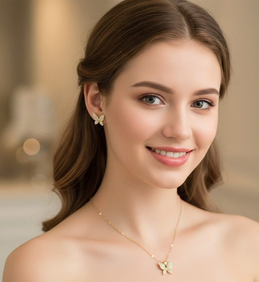 A# Pave Butterfly Set